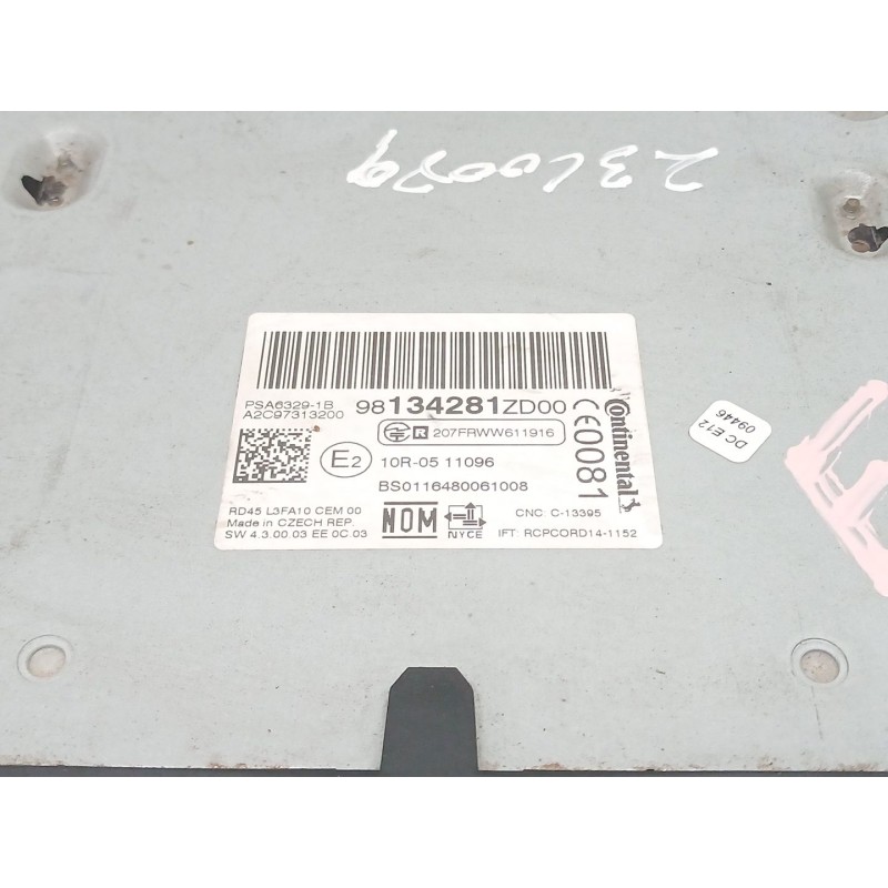 Recambio de sistema audio / radio cd para citroën c-elysée seduction referencia OEM IAM 98134281ZD - Gris 2