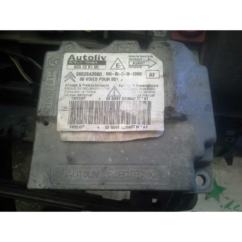 Recambio de kit airbag para citroën c4 berlina 1.4 16v referencia OEM IAM - Negro 2