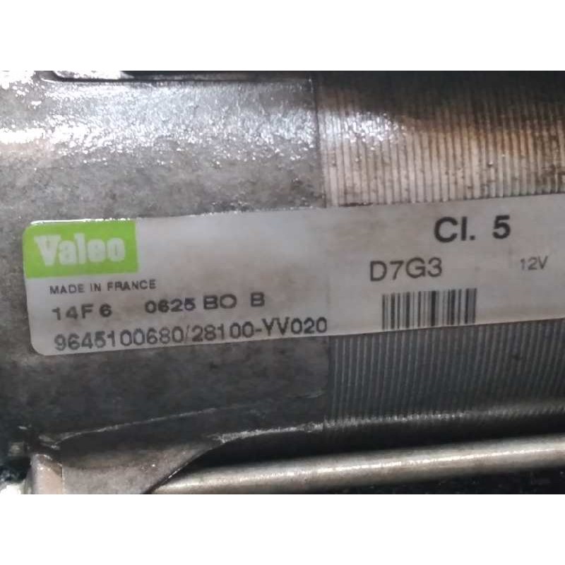 Recambio de motor arranque para citroën xsara picasso 1.6 hdi 110 satisfaction referencia OEM IAM 9645100680  VALEO 4