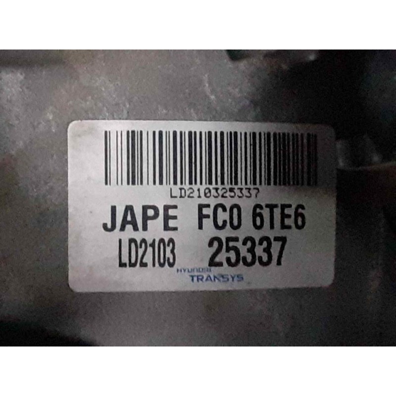 Recambio de caja cambios para kia picanto (ja) concept referencia OEM IAM LD2103 FC06TE6 - Blanco 2
