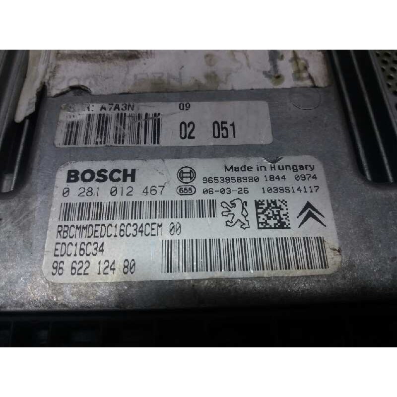 Recambio de centralita motor uce para peugeot 207 x-line referencia OEM IAM 0281012467 9662212480 - Gris 2