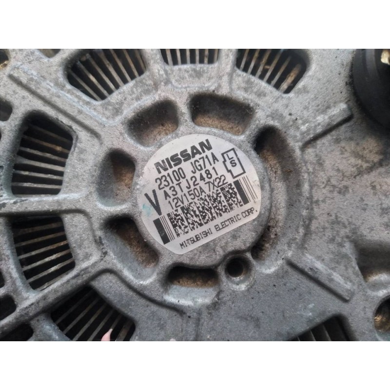 Recambio de alternador para nissan x-trail (t31) se referencia OEM IAM 23100JG71A A3TJ2481 MITSUBISCHI - Blanco 2