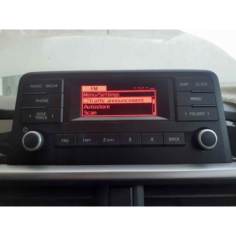 Recambio de sistema audio / radio cd para kia picanto (ja) concept referencia OEM IAM - Blanco 3