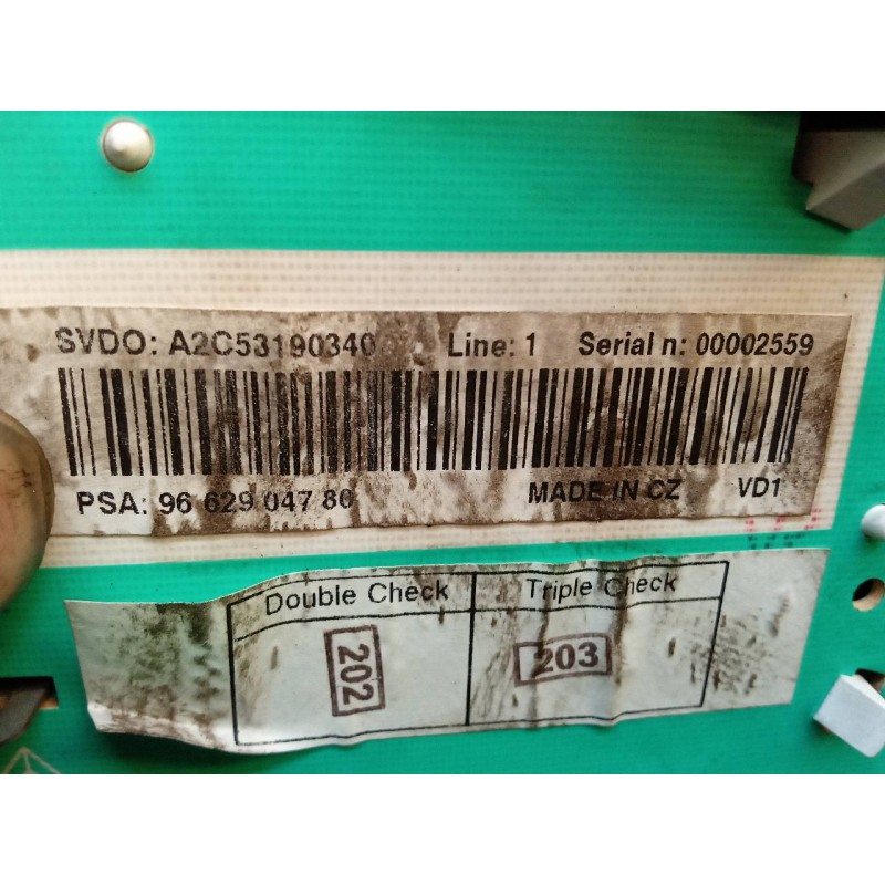 Recambio de cuadro instrumentos para peugeot 207 x-line referencia OEM IAM 9662904780 - Gris 4