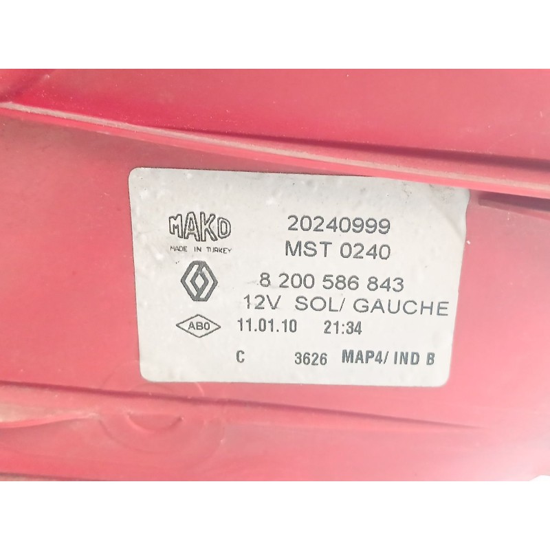 Recambio de piloto trasero izquierdo para renault clio iii grandtour (kr0/1_) 1.5 dci (kr0f) referencia OEM IAM 8200586843 2
