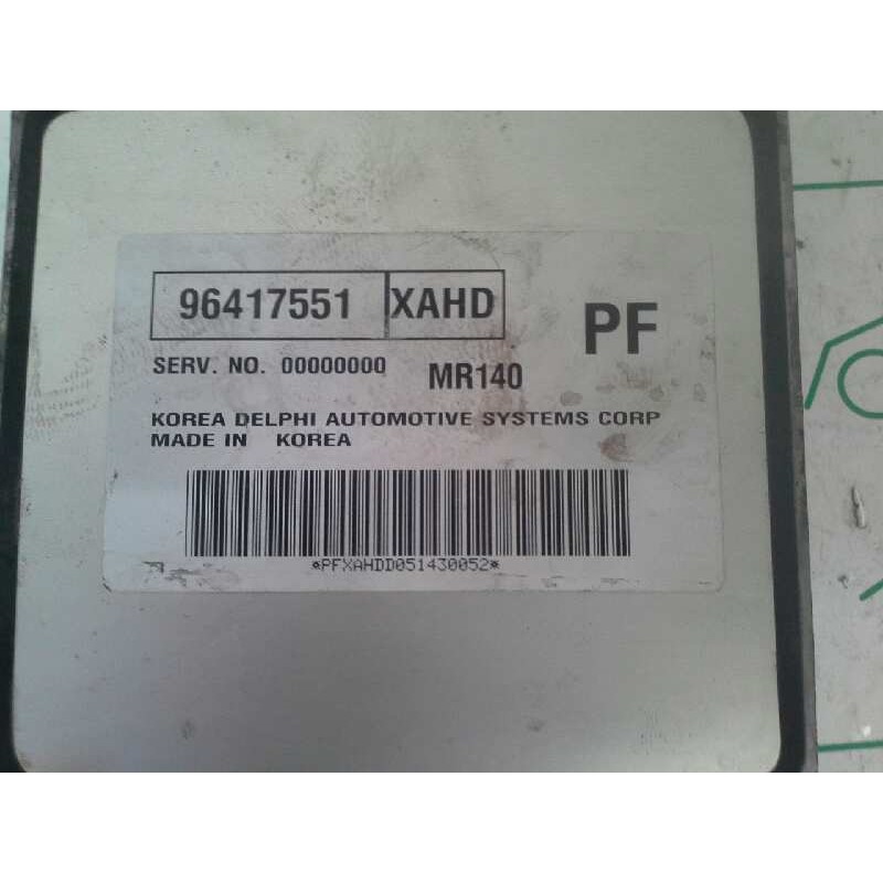 Recambio de centralita motor uce para chevrolet kalos 1.4 cat referencia OEM IAM 96417551 MR140 DELPHI