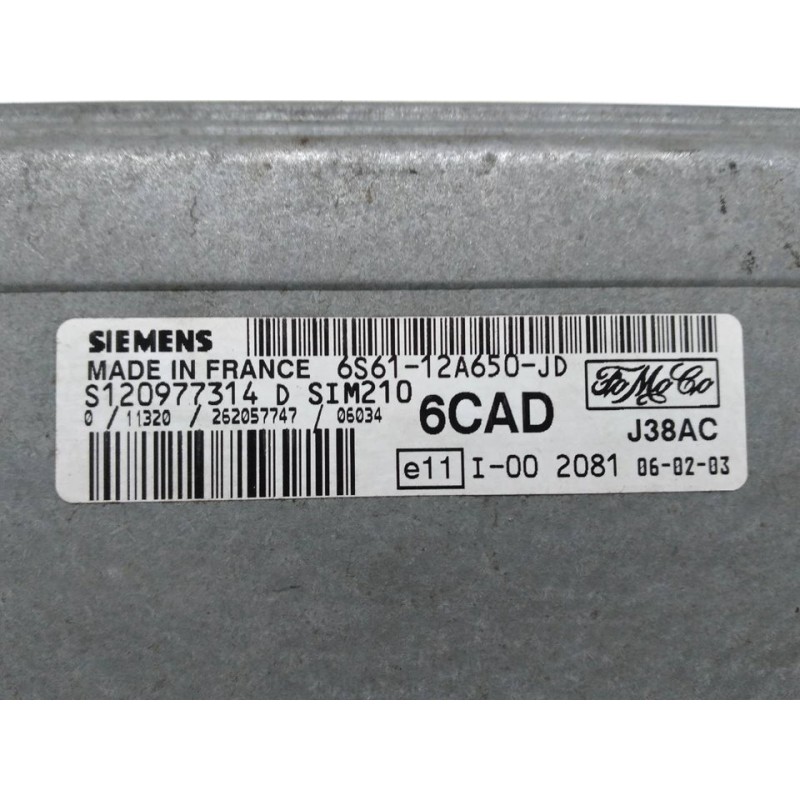 Recambio de centralita motor uce para ford fusion (cbk) + referencia OEM IAM 6S6112A650JD 3