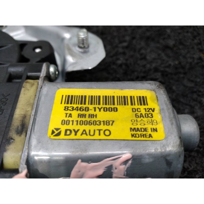 Recambio de elevalunas trasero derecho para kia picanto concept referencia OEM IAM 834601Y000 - Blanco 3