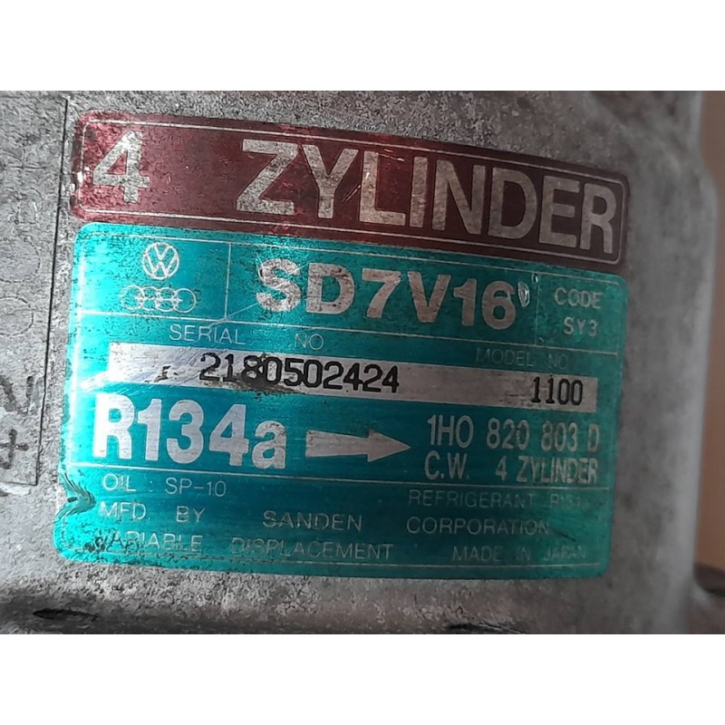 Recambio de compresor aire acondicionado para seat ibiza (6k) clx referencia OEM IAM 2180502424 R134A - Rojo 4