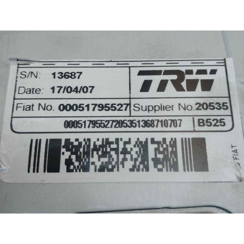 Recambio de columna direccion para fiat bravo (198) 1.9 dynamic multijet referencia OEM IAM 00051795527 A070580129 - Azul 4