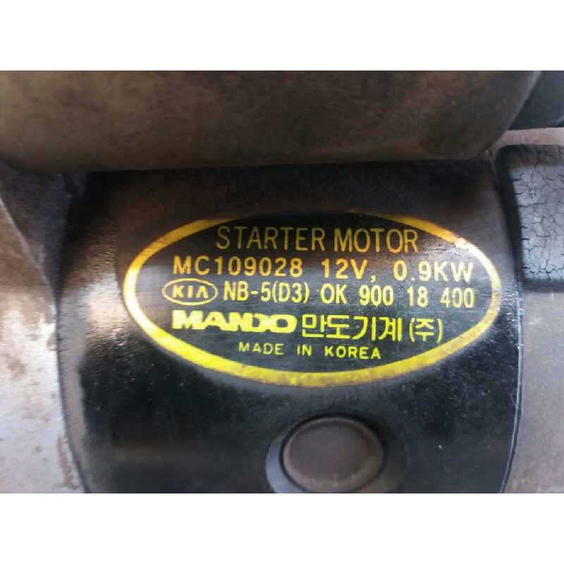 Recambio de motor arranque para kia carens 1.8 ls monovolumen referencia OEM IAM MC109028 0K90018400 - Gris 3