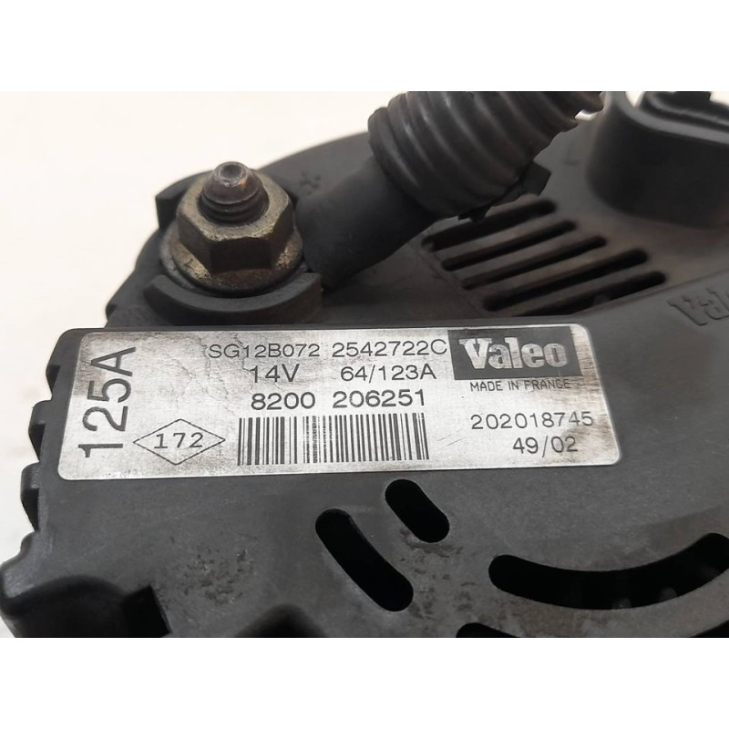 Recambio de alternador para renault laguna ii (bg0) privilege referencia OEM IAM 8200206251 3