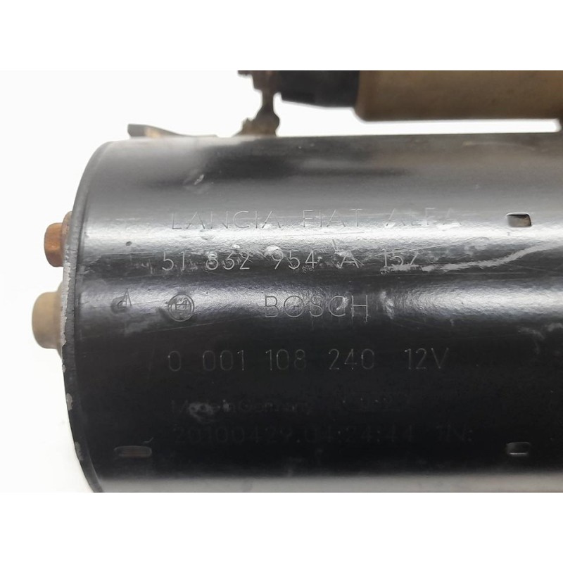 Recambio de motor arranque para fiat doblo emotion referencia OEM IAM 0001108240 51832954A BOSCH - Blanco 4