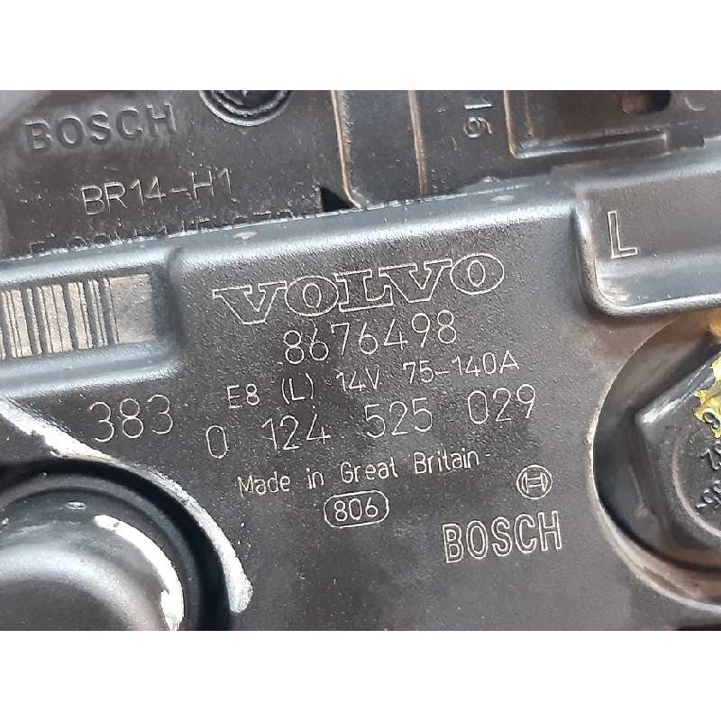 Recambio de alternador para volvo s40 berlina 1.8 16v referencia OEM IAM 0124525029 8676498 BOSCH - Azul 6