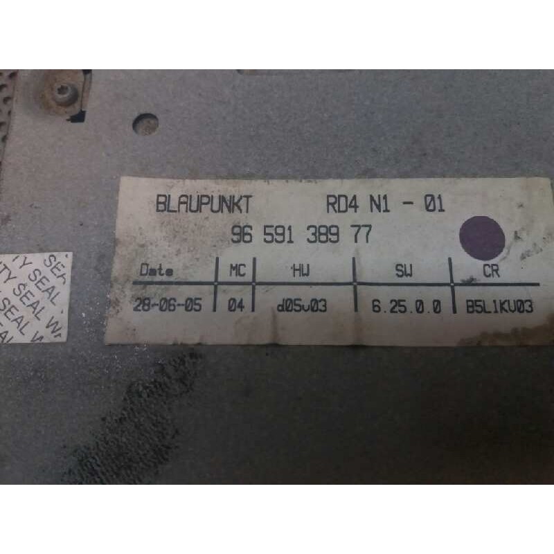 Recambio de sistema audio / radio cd para citroën c4 berlina 1.6 16v hdi fap referencia OEM IAM 7645137392 3