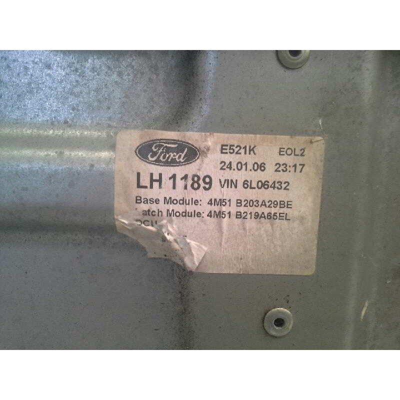 Recambio de elevalunas delantero izquierdo para ford focus berlina (cap) referencia OEM IAM 4M51B203A29BE 89875 4M51B219A65EL 2