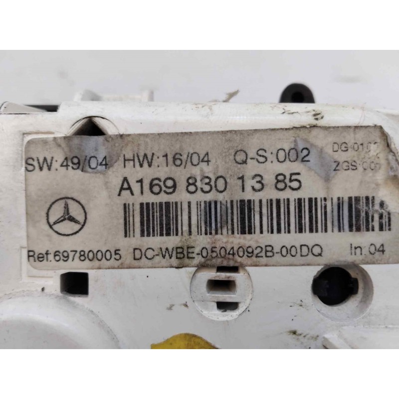 Recambio de mando climatizador para mercedes-benz clase a (w169) a 180 cdi (169.007) referencia OEM IAM A1698301385 3