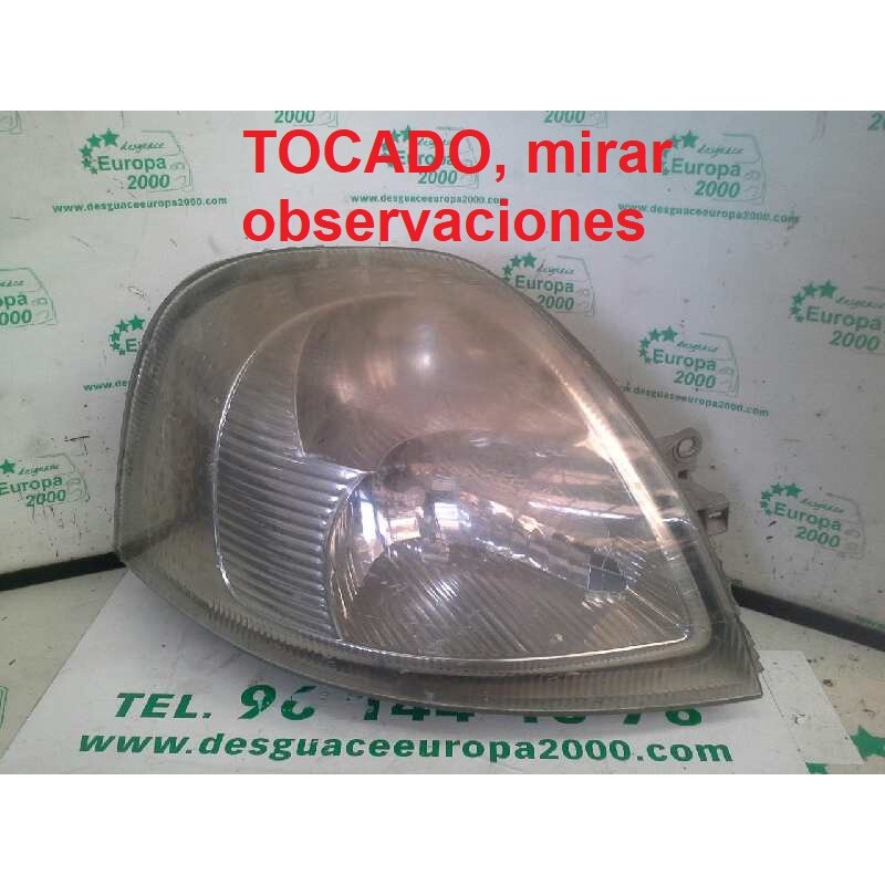 Recambio de faro derecho para renault master ii phase 2 caja cerrada referencia OEM IAM   