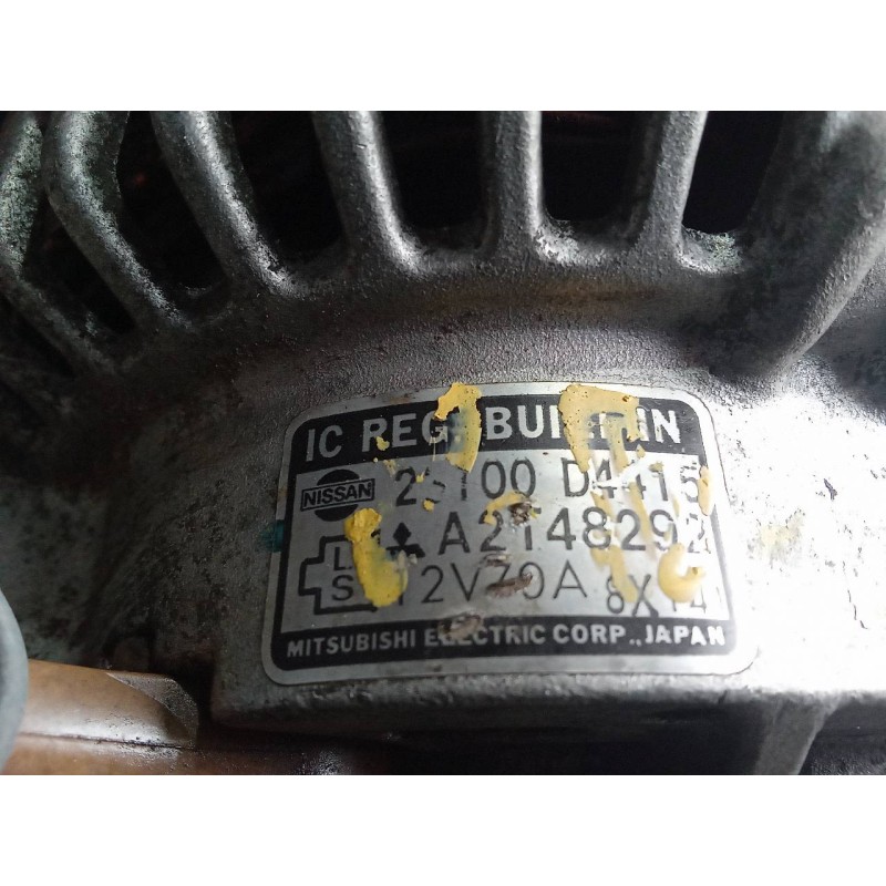 Recambio de alternador para nissan bluebird berlina (t12/72) 2.0 referencia OEM IAM 23100D4415 A2T48292 MITSUBISHI 3