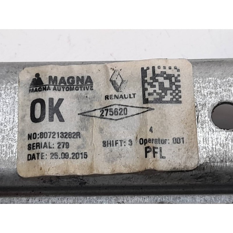 Recambio de elevalunas delantero izquierdo para dacia sandero stepway referencia OEM IAM 807213282R 2