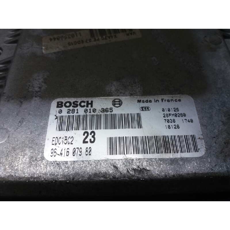 Recambio de centralita motor uce para citroën c5 berlina 2.0 hdi referencia OEM IAM 0281010365 9641607980 - Gris 2