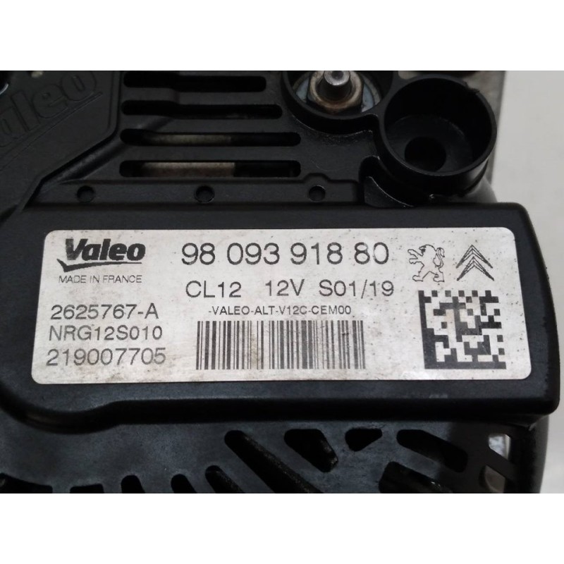 Recambio de alternador para opel crossland x design line referencia OEM IAM 9809391880 2625767A 3