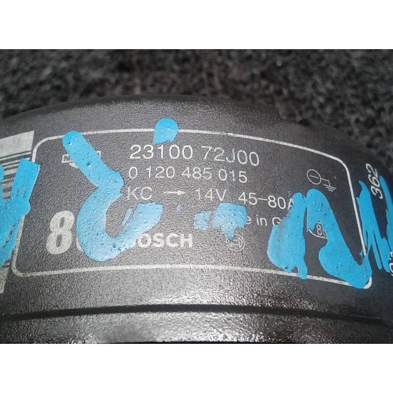 Recambio de alternador para nissan primera berl./familiar (p10/w10) 2.0 16v cat referencia OEM IAM 0120485015 37664 01204 2