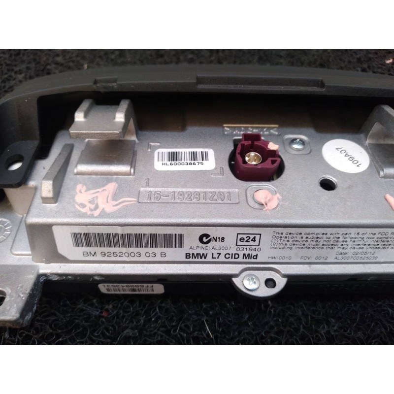 Recambio de pantalla multifuncion para bmw serie 3 lim. (f30) 316d referencia OEM IAM 925200303B FF600043631 - Rojo 3