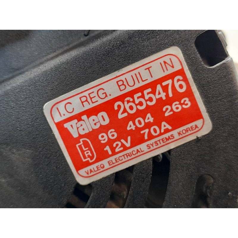 Recambio de alternador para daewoo kalos 1.2 se referencia OEM IAM 2655476 96404263 VALEO - Gris 5