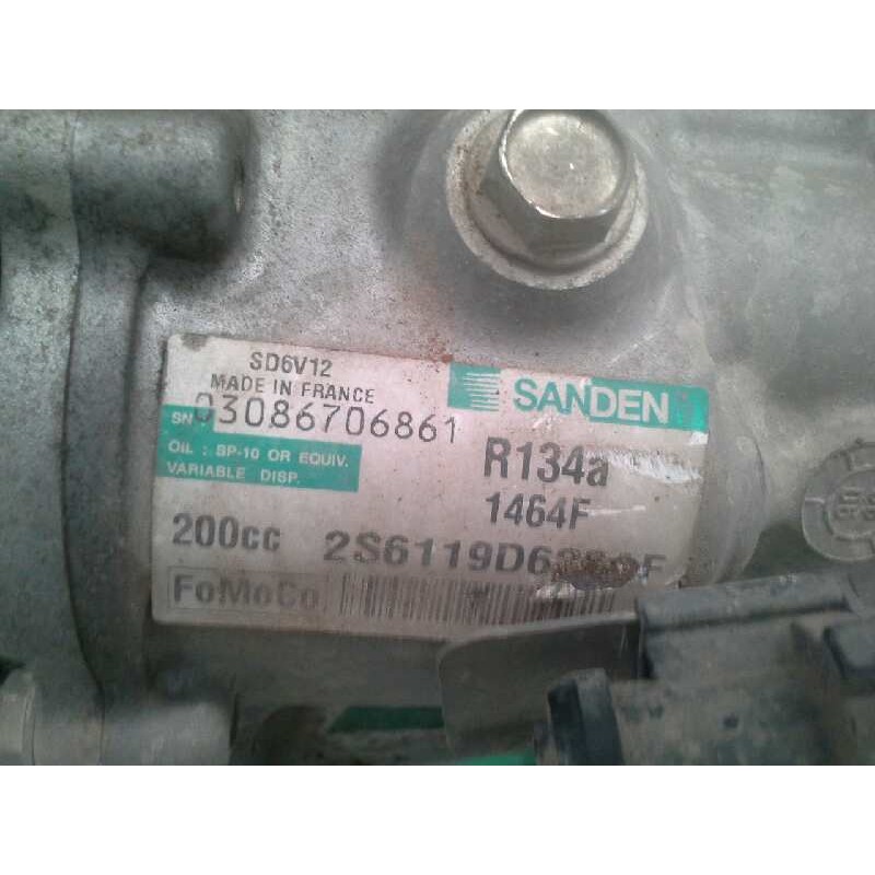 Recambio de compresor aire acondicionado para ford fiesta (cbk) 1.4 tdci cat referencia OEM IAM 1464F SANDEN 2S6119D629 - Blanco 2