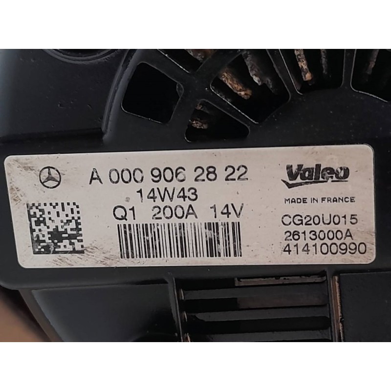 Recambio de alternador para mercedes-benz clase c (w205) lim. c 220 cdi bluetec (205.004) referencia OEM IAM A0009062822 2