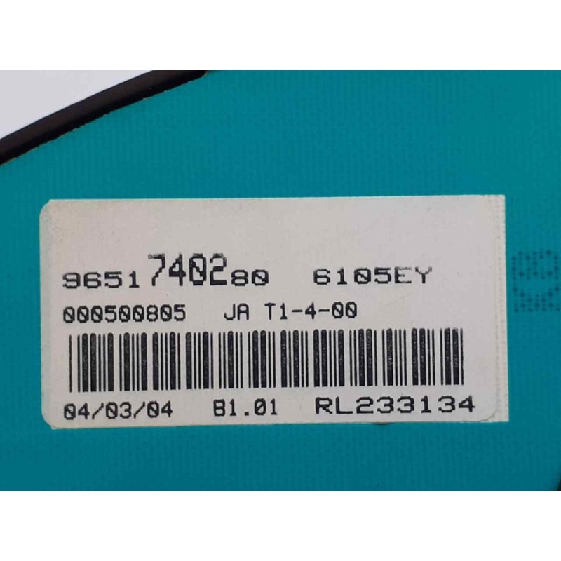 Recambio de cuadro instrumentos para peugeot 206 berlina x-line referencia OEM IAM 9651740280 3