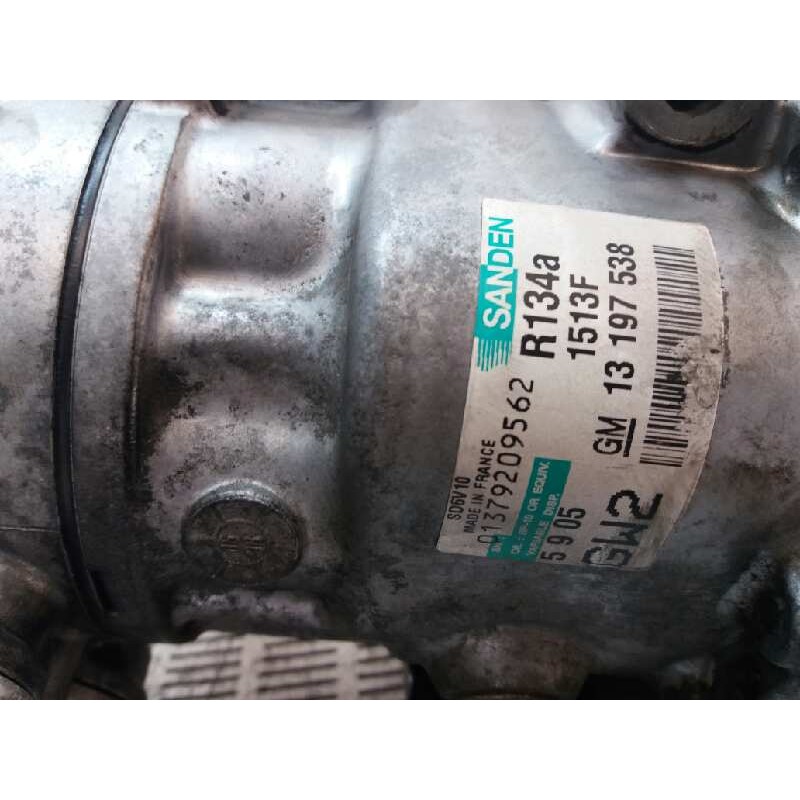 Recambio de compresor aire acondicionado para opel combo (corsa c) 1.3 16v cdti cat (z 13 dt / ln9) referencia OEM IAM 13197538 - Blanco 2