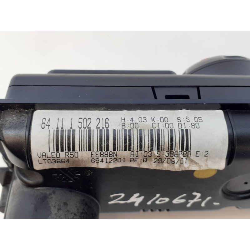 Recambio de mando climatizador para bmw mini (r50,r53) cooper referencia OEM IAM 64111502216 - Rojo 2