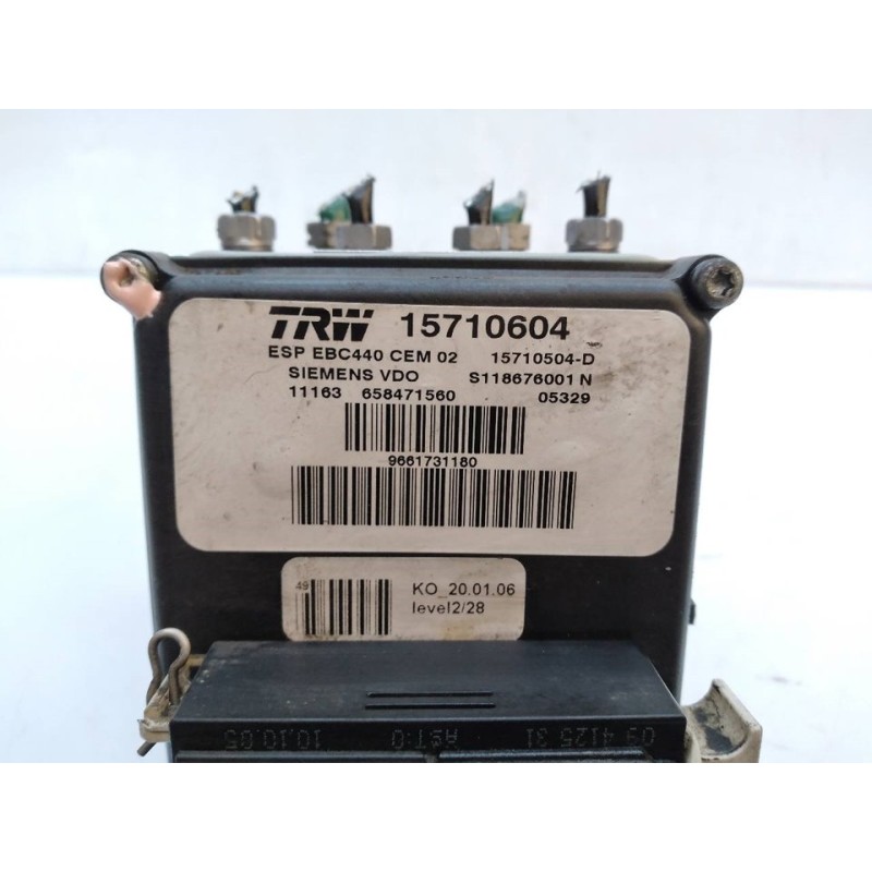 Recambio de abs para peugeot 407 st confort pack referencia OEM IAM 15710604 S118676001N 9661731180 5