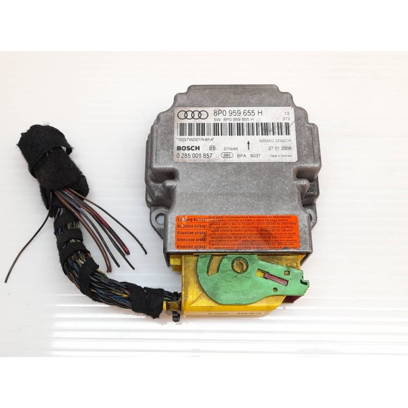 Recambio de centralita airbag para audi a3 (8p) 1.9 tdi attraction referencia OEM IAM 0285001857 8P0959655H BOSCH