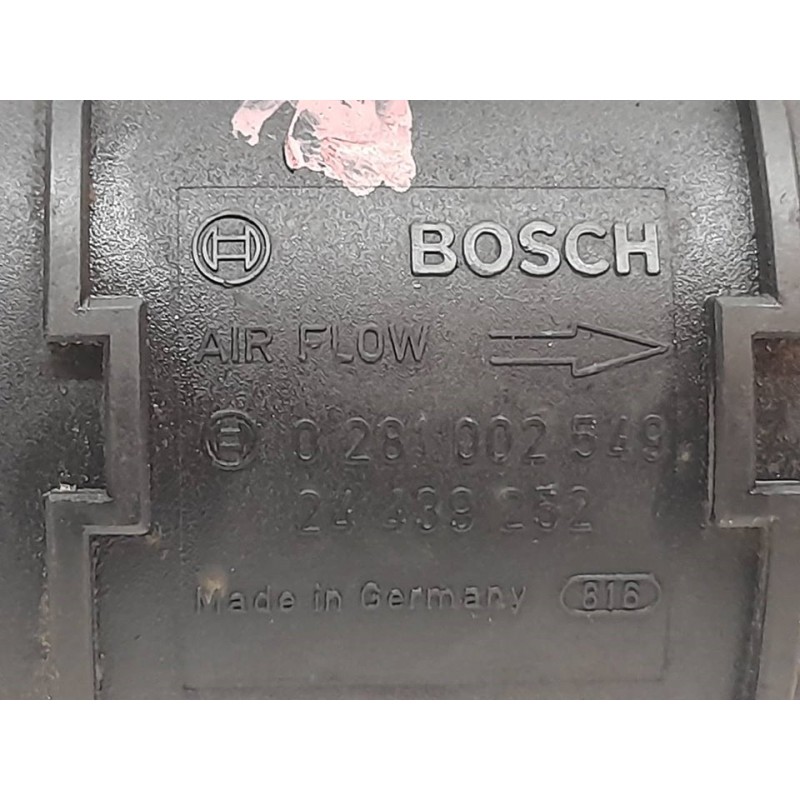 Recambio de caudalimetro para opel astra g berlina elegance referencia OEM IAM 0281002549 24439252 BOSCH - Blanco 2