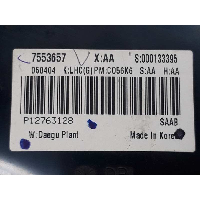 Recambio de cuadro instrumentos para saab 9-3 berlina 1.9 tid vector (i/d) referencia OEM IAM 7553657 P12763128 - Azul 4