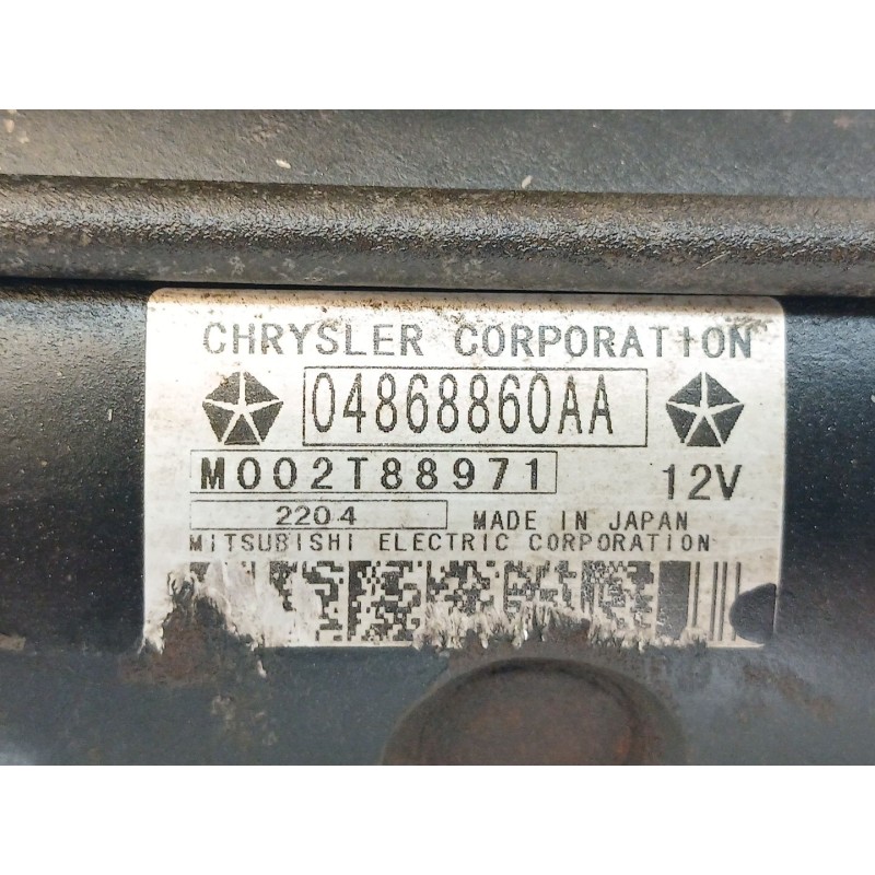Recambio de motor arranque para chrysler voyager iv (rg, rs) 2.8 crd referencia OEM IAM 04868860AA - Gris 2