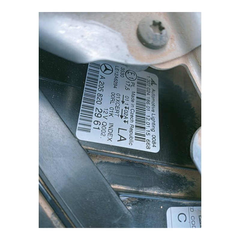 Recambio de faro izquierdo para mercedes-benz clase c (w205) lim. c 220 cdi bluetec (205.004) referencia OEM IAM A2058202961 2