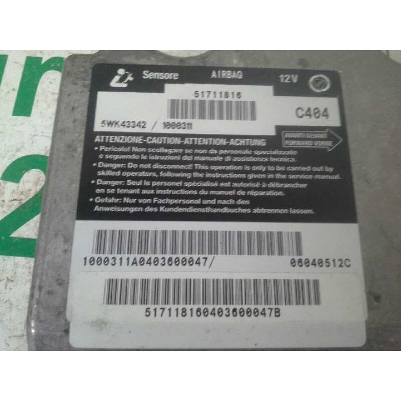 Recambio de kit airbag para fiat stilo (192) 1.9 jtd cat referencia OEM IAM - Rojo 4