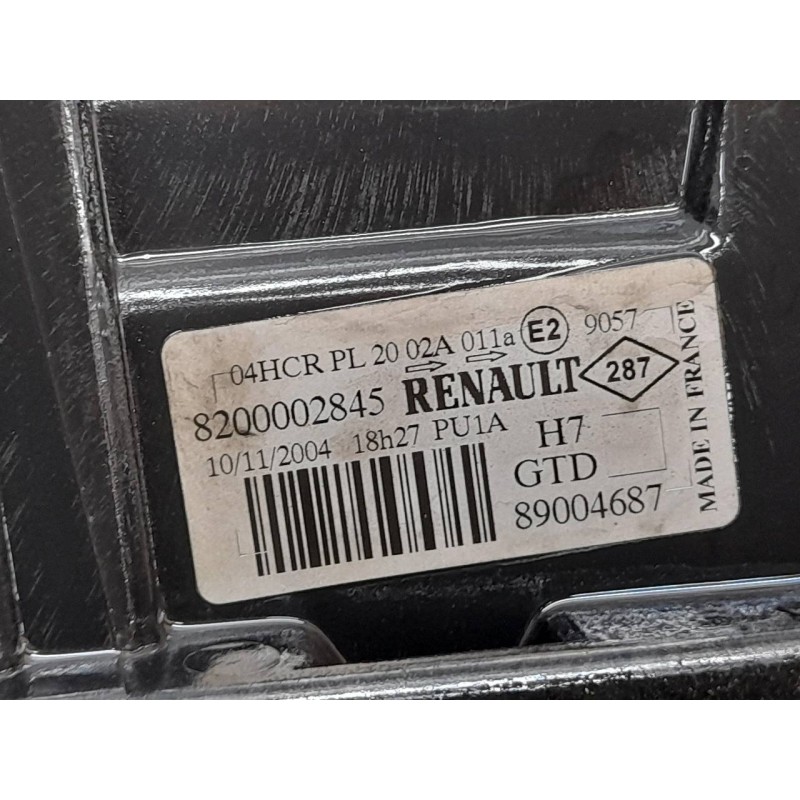Recambio de faro izquierdo para renault laguna ii grandtour (kg0) dynamique referencia OEM IAM 8200002845  VALEO - Negro 2