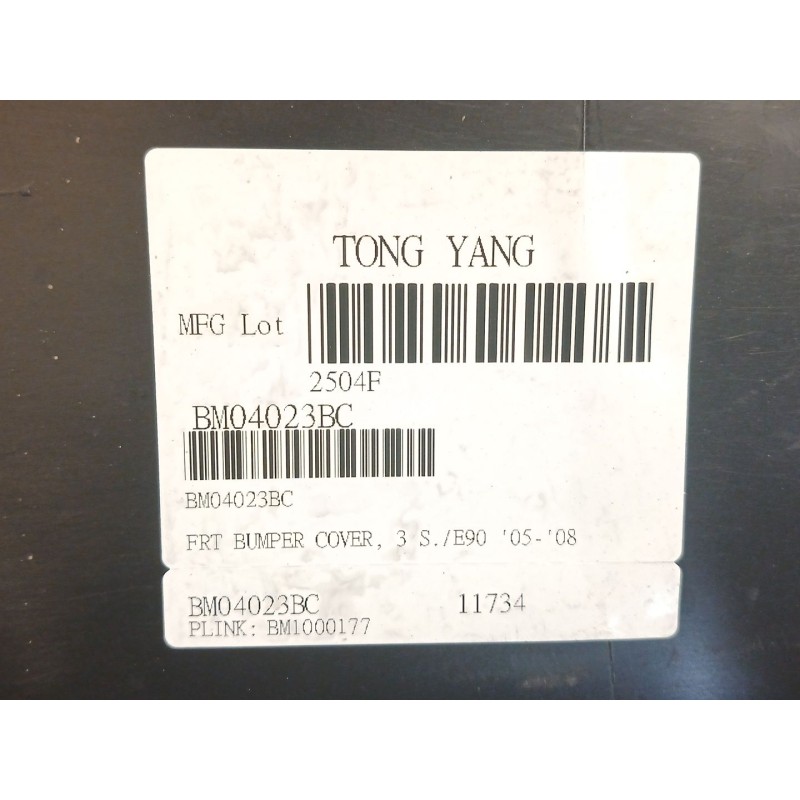 Recambio de paragolpes delantero para bmw 3 (e90) 320 d referencia OEM IAM BM0402301 - Negro 3