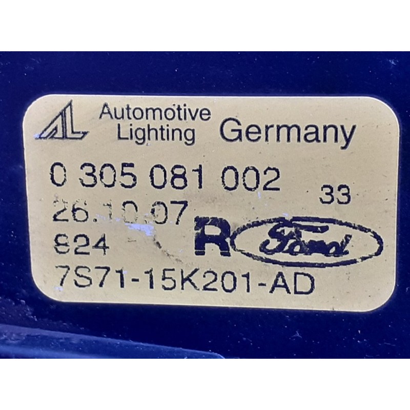 Recambio de faro antiniebla derecho para ford mondeo ber. (ca2) ghia referencia OEM IAM 7S7115K201AD - Gris 2