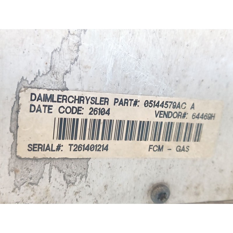 Recambio de caja reles / fusibles para chrysler voyager iv (rg, rs) 2.8 crd referencia OEM IAM 05144579AC - Gris 2
