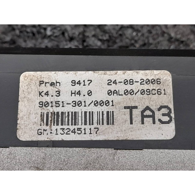 Recambio de mando climatizador para opel astra twin top cosmo referencia OEM IAM 90151301 13245117 - Blanco 3