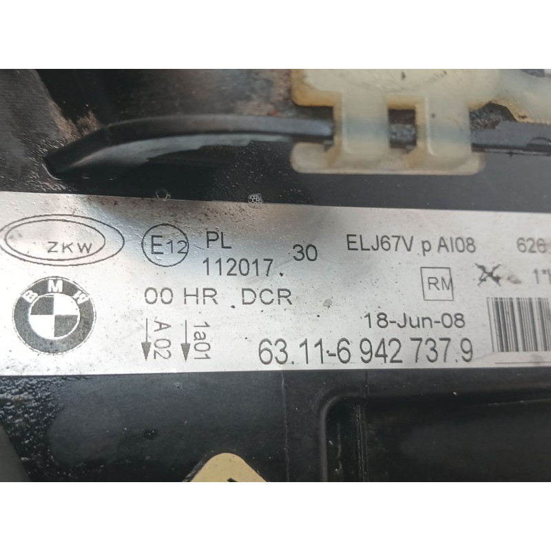 Recambio de faro izquierdo para bmw 3 (e90) 320 d referencia OEM IAM 631169427379 - Negro 3