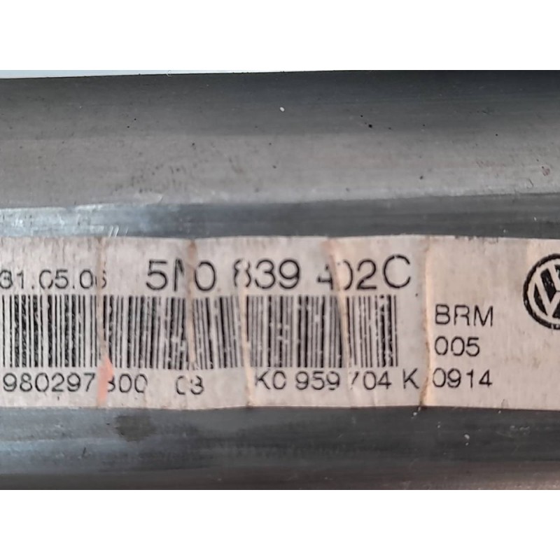 Recambio de elevalunas trasero derecho para volkswagen golf plus (5m1) sportline referencia OEM IAM 5N0839402C 1K0959794E 4