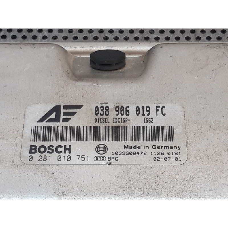 Recambio de centralita motor uce para seat alhambra (7v9) 1.9 tdi referencia OEM IAM 0281010751 038906019FC 3