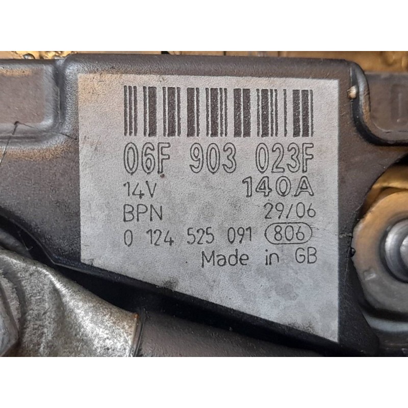 Recambio de alternador para skoda octavia berlina (1z3) elegance referencia OEM IAM 0124525091 06F903023F BOSCH - Blanco 2